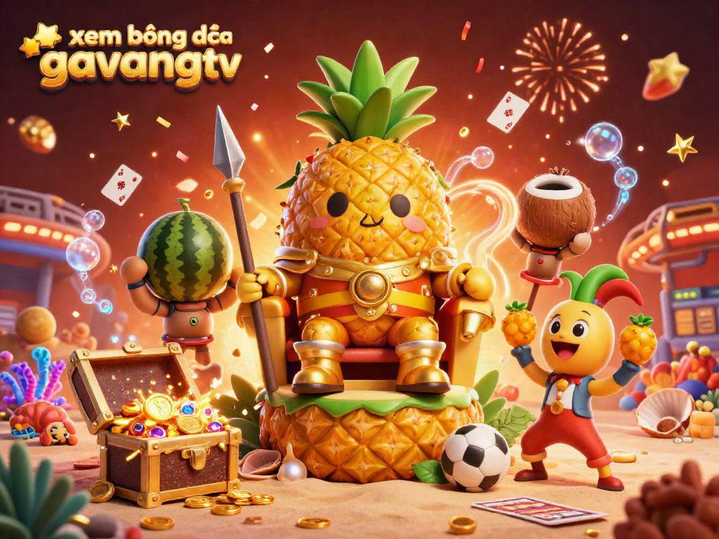 Engage in xem bóng đá gavangtv with vibrant characters in a lively sports betting casino scene.