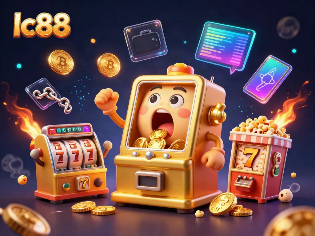 lc88 golden slot machine celebrating a jackpot amidst vibrant casino elements.