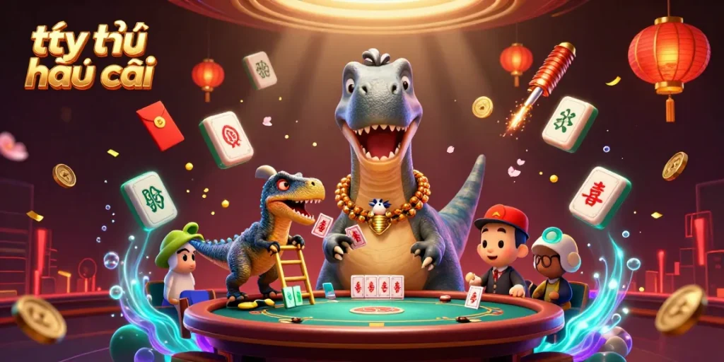 Explore the tỷ lệ nhà cái with this dynamic 3D illustration showcasing vibrant casino elements.